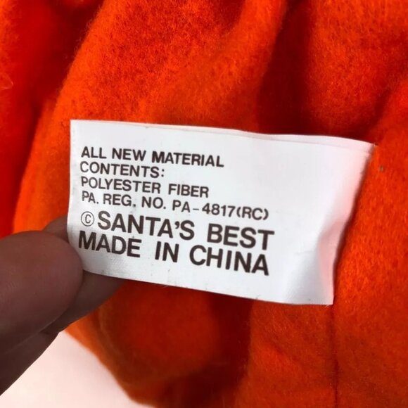 Vintage Rubber Face HALLOWEEN Elf Pixie Pumpkin Costume Greeter Shelve - Picture 4 of 11